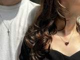 THE CRIMSON PROMISE COUPLE NECKLACE SET