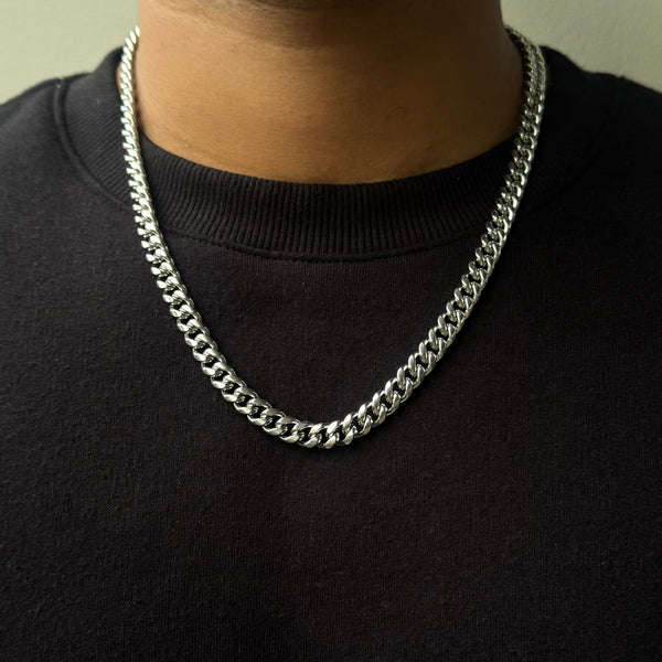 CUBAN CHAIN 8MM (SILVER)