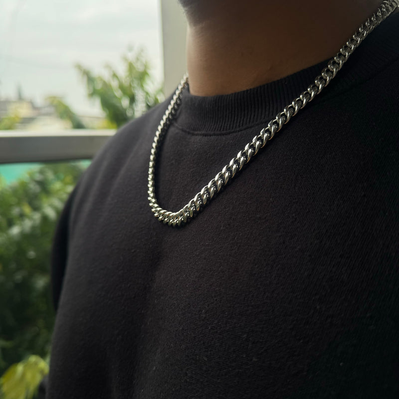 CUBAN CHAIN 8MM (SILVER)