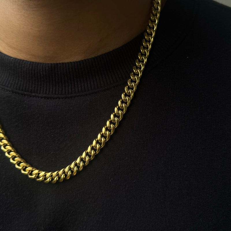 CUBAN CHAIN 8MM (GOLD)