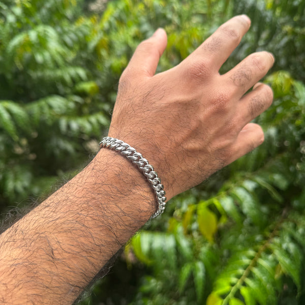 Cuban Bracelet 8MM (SILVER)