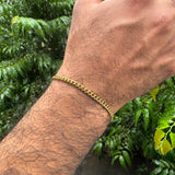 Micro Cuban Bracelet (Gold)