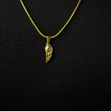 ANGEL WING PENDANT WITH CHAIN (GOLD)