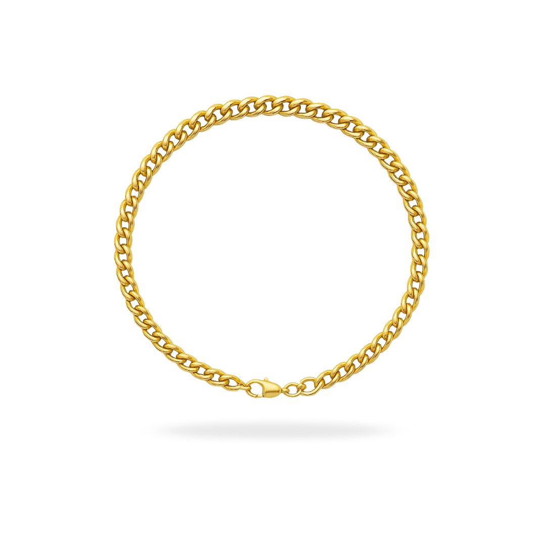 Micro Cuban Bracelet (Gold)