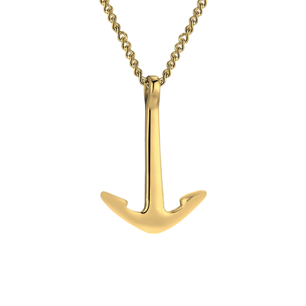 ANCHOR PENDANT WITH CHAIN (GOLD)