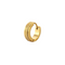 Frosted Hoop (Gold Pierced)