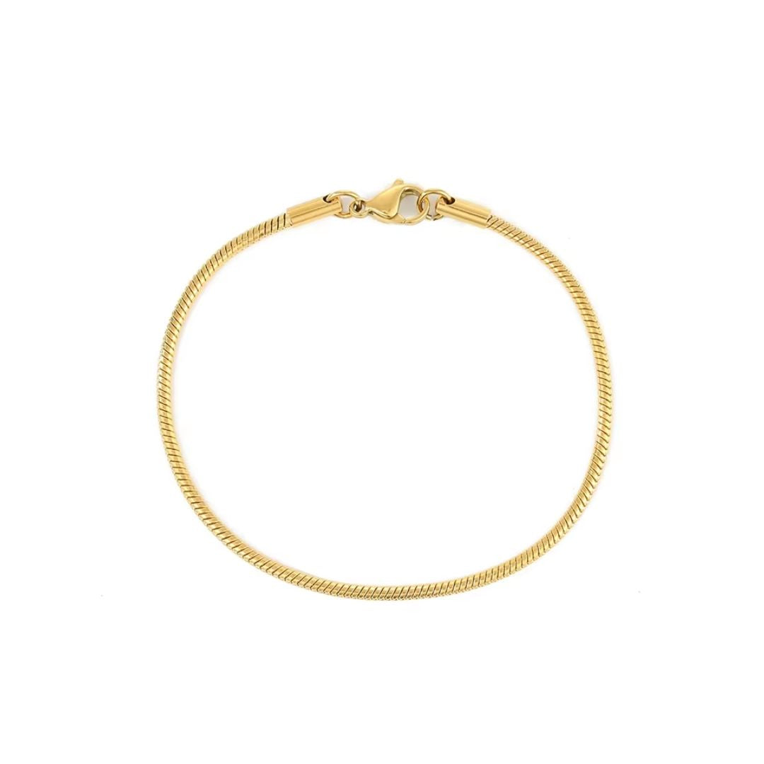 Micro Round Bracelet (Gold)