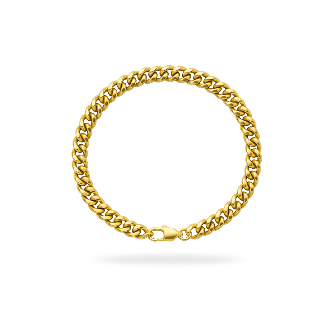 Cuban Bracelet 8mm (GOLD)