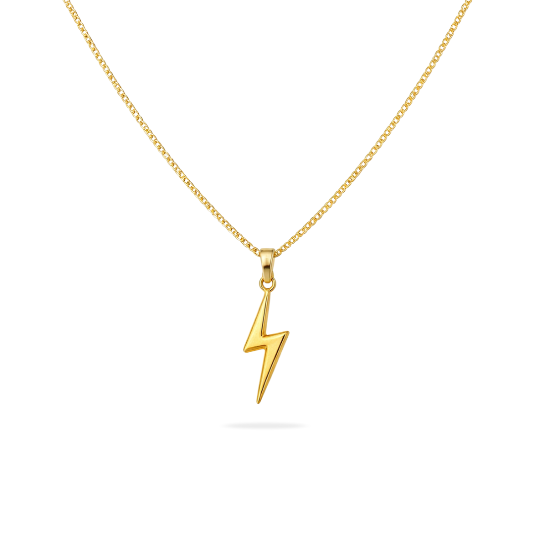Flash Pendant With Chain (Gold)