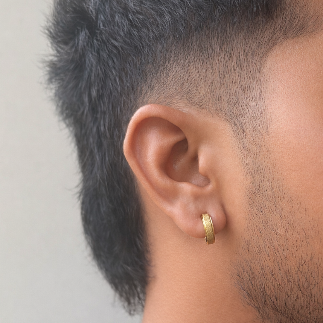 Frosted Unpierced Hoop/Cuff - Set of 3