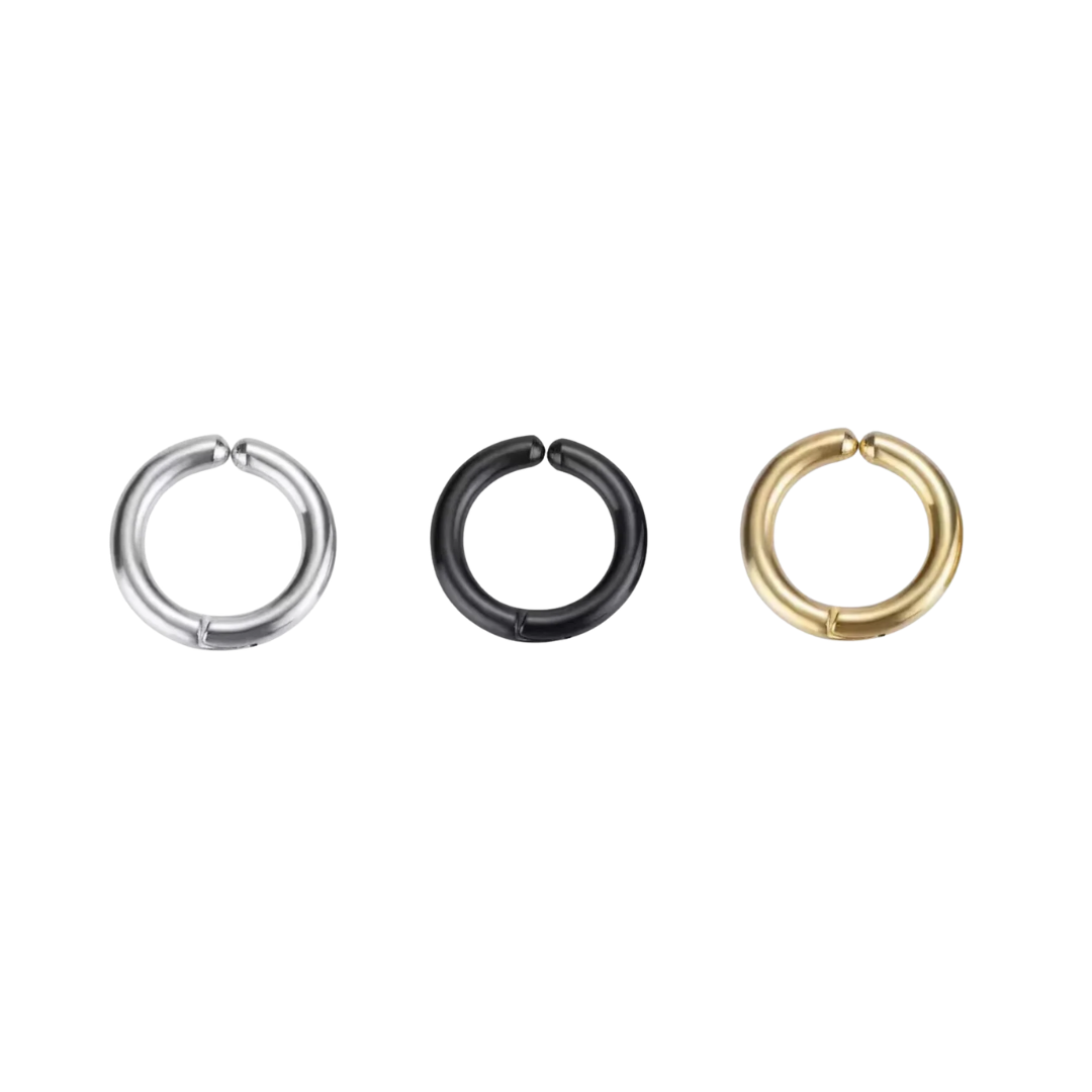 Pressing Unpierced Hoop/Cuff - Set of 3